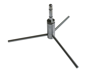 Indoor flag base with spindle