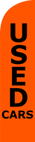 Orange Black, Used Cars Feather Flag