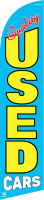 Blue Yellow, Quality Used Cars Feather Flag