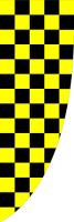 Black Yellow, Chequered Premier Flag