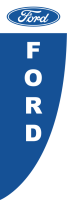 Blue White, FORD(stacked)Ford(logo),150x450cm