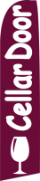 Maroon, Cellar Door Feather Flag