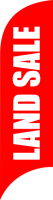 Red, LAND SALE Feather Flag, 80 cm x 300 cm