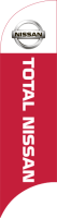 Red White, Nissan(logo),TOTAL NISSAN(acw),80x300cm