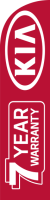 Red, KIA 7 Year Warranty Feather Flag