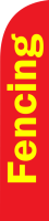 Red, Fencing Feather Flag