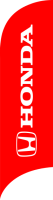 Red, Honda Feather Flag