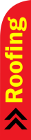 Red, Roofing Feather Flag