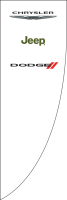 White, Chrysler Jeep Dodge Premier Flag