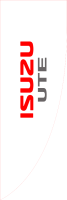 White, Isuzu UTE Premier Flag