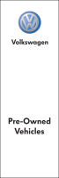 White, Volkswagen Pre-Owned Vehicles Flag