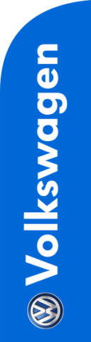 Blue, Volkswagen Feather Flag