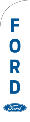 White, Ford Feather Flag