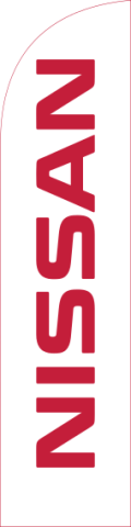 White, Nissan Feather Flag