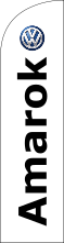 White, Volkswagen Amarok Feather Flag