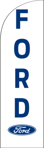 White, Ford Feather Flag