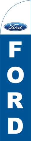 Blue White, Ford Feather Flag