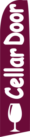 Maroon, Cellar Door Feather Flag