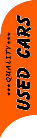 Orange, Quality USED CARS Feather Flag