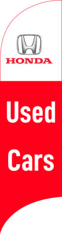 Red White, Honda Used Cars Feather Flag