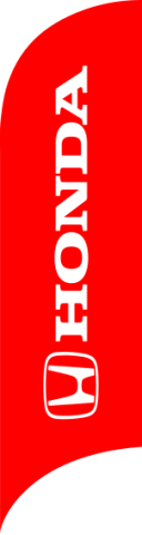 Red, Honda Feather Flag