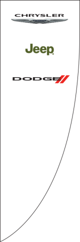 White, Chrysler Jeep Dodge Premier Flag
