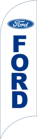 White, Ford Feather Flag