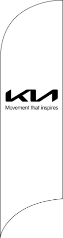 White, KIA Movement that inspires Feather Flag