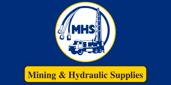 Blue, MHS Mining & Hydraulic Supplies Flag