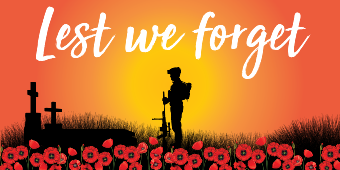 Lest We Forget Flag 180x90cm