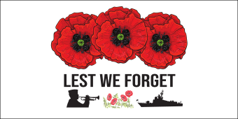 Lest We Forget Flag