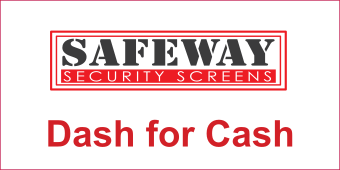 White, SAFEWAY Dash for Cash Flag