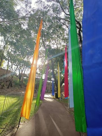 Single-coloured Festival Flags 02