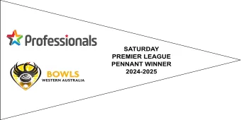 Professional Bowls Western Australia Tri Flag