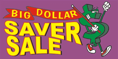 Big Dollar Saver Sale Flag