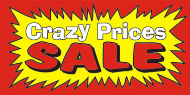 Crazy Prices Sale Flag