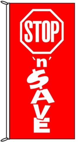 Red, Stop n Save 1 Flag