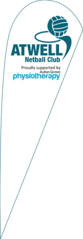 ATWELL Netball Club Teardrop Flag