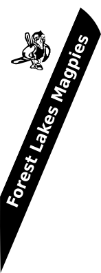 Forest Lakes Magpies Teardrop Flag