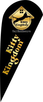 Kitty Kingdom Teardrop Flag
