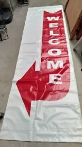 Welcome Outdoor PVC Pole Banner