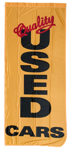 Yellow, Quality USED CARS Flag