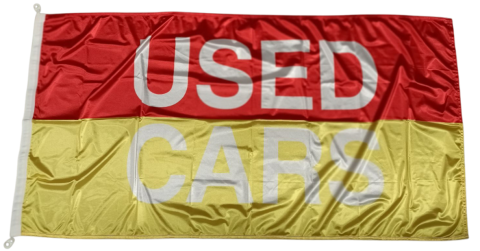 Red Yellow, Used Cars Flag