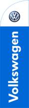 Blue, Volkswagen Feather Flag