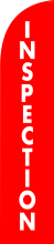 Red, Inspection Feather Flag