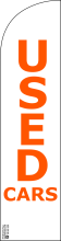 White Orange, Used Cars Feather Flag