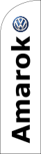 White, Volkswagen Amarok Feather Flag