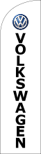 White, Volkswagen Feather Flag