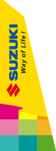 Suzuki Way of Life, 95.5 x 240 cm Sail Flag