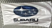 White, Subaru All Wheel Drive Flag